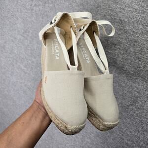 VISCATA ESCALA WEDGE ESPADRILLES, SIZE 41
